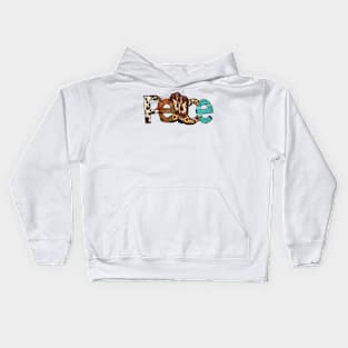 peace boots Kids Hoodie